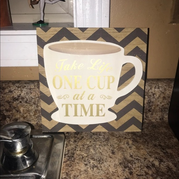 Wall hanging TAKE COFFEE ON DAY AT A TIME - Picture 2 of 4